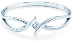 SAVICKI Inel de logodnă SAVICKI: aur alb, diamant - savicki - 3 105,00 RON