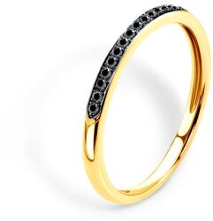 SAVICKI Inel SAVICKI: aur, diamante negre