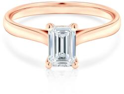SAVICKI Inel de logodnă: aur roz, diamant