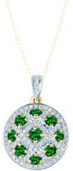 SAVICKI Pandantiv SAVICKI: aur bicolor, smaralde, diamante - savicki - 5 543,00 RON