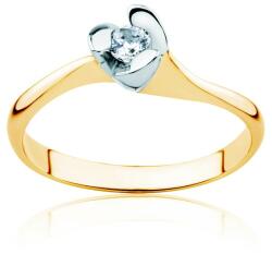 SAVICKI Inel de logodnă Classical Inspiration: aur bicolor, cu diamant - savicki - 3 363,00 RON