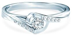 SAVICKI Inel de logodnă SAVICKI: aur alb, diamante - savicki - 4 978,00 RON