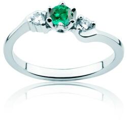 SAVICKI Inel Secret Garden: aur alb, smarald - savicki - 5 454,00 RON