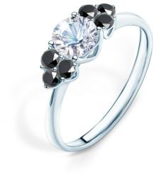 SAVICKI Inel de logodnă Fairytale: aur alb, diamant negru - savicki - 7 994,00 RON