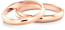 SAVICKI Verighete: aur roz, emisferice, 3 mm