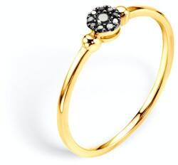 SAVICKI Inel de logodnă SAVICKI: aur, diamante negre