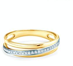 SAVICKI Inel de logodnă SAVICKI: aur bicolor, diamante - savicki - 4 925,00 RON
