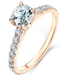 SAVICKI Inel de logodnă Share Your Love: aur roz, diamant - savicki - 12 252,00 RON