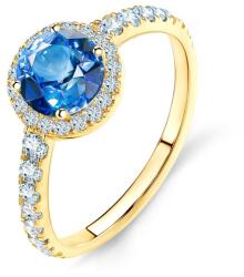 SAVICKI Inel de logodnă This is Love: aur, safir albastru - savicki - 6 002,00 RON