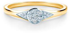 SAVICKI Inel de logodnă SAVICKI: aur bicolor, diamante - savicki - 2 955,00 RON