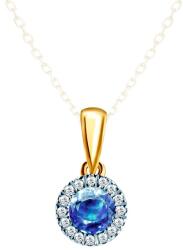 SAVICKI Pandantiv SAVICKI: aur, diamante, safir albastru - savicki - 3 937,00 RON