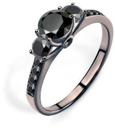 SAVICKI Inel de logodnă Dream: aur negru, diamant negru - savicki - 15 067,00 RON