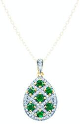 SAVICKI Pandantiv SAVICKI: aur bicolor, smaralde, diamante - savicki - 5 224,00 RON