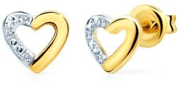 SAVICKI Cercei inimi SAVICKI: aur, diamante - savicki - 2 827,00 RON
