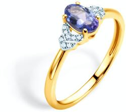 SAVICKI Inel de logodnă SAVICKI: aur, tanzanit, diamante