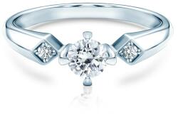 SAVICKI Inel de logodnă SAVICKI: aur alb, diamante - savicki - 8 948,00 RON