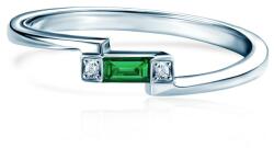 SAVICKI Inel de logodnă SAVICKI: aur alb, smarald, diamante - savicki - 6 063,00 RON
