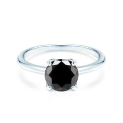 SAVICKI Inel de logodnă SAVICKI: aur alb, diamant negru - savicki - 14 888,00 RON