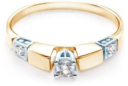 SAVICKI Inel de logodnă SAVICKI: aur bicolor, diamant - savicki - 4 156,00 RON