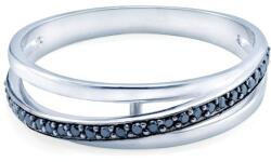 SAVICKI Inel SAVICKI: aur alb, diamant negru