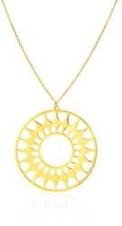 SAVICKI Colier mandala din argint placat cu aur 45 cm