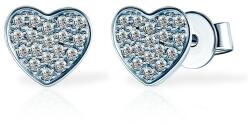 SAVICKI Cercei inimă SAVICKI: aur alb, diamante - savicki - 1 859,00 RON