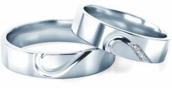 SAVICKI Verighete: aur alb, plate, 5 mm - savicki - 14 167,00 RON