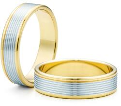 SAVICKI Verighete: aur bicolor, plate, 5 mm - savicki - 11 689,00 RON