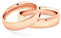 SAVICKI Verighete: aur roz, semicirculare, 5 mm - savicki - 11 781,00 RON