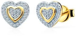 SAVICKI Cercei inimă SAVICKI: aur, diamante - savicki - 4 528,00 RON