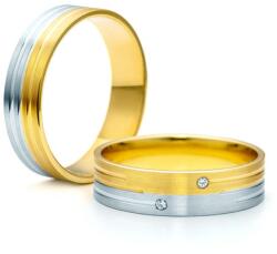 SAVICKI Verighete: aur bicolor, plate, 5 mm - savicki - 10 868,00 RON