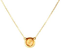 SAVICKI Colier din aur 585 cu citrin 0.58 ct 42 cm