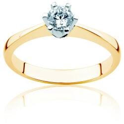 SAVICKI Inel de logodnă Triumph of Love: aur bicolor, cu diamant - savicki - 5 405,00 RON