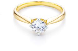 SAVICKI Inel de logodnă SAVICKI: aur bicolor, cu zirconiu - savicki - 3 083,00 RON