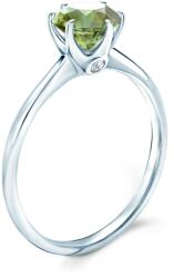 SAVICKI Inel de logodnă The Journey: aur alb, safir verde - savicki - 9 838,00 RON