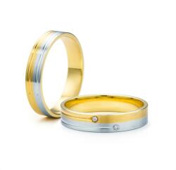 SAVICKI Verighete: aur bicolor, plate, 4 mm - savicki - 8 726,00 RON