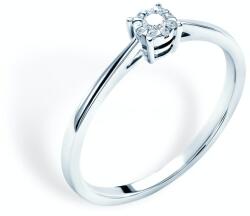 SAVICKI Inel de logodnă SAVICKI: aur alb, diamante - savicki - 5 887,00 RON