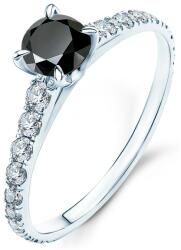 SAVICKI Inel de logodnă Share Your Love: aur alb, diamant negru - savicki - 4 803,00 RON