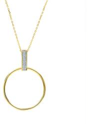 SAVICKI Colier cerc din aur 585 cu diamante albe 0.03 ct 42 cm - savicki - 2 849,00 RON