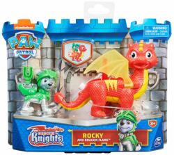 Paw Patrol Set minifigurine cu dragon, Paw Patrol Rescue Knights, Rocky 20135264