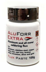 Alu-forr Aluforr extra 100 g, paszta állagú pink színu folyatószer, alu forrasztáshoz (ALFORR-EXTRA100)
