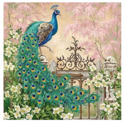 Ambiente Szalvéta 33x33cm 20db/csomag Noble Peacock, Páva elegáns (AMB.13313175)