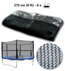 AGA Külső védőháló 275 cm átmérőjű trambulinhoz 6 rudas AGA MR1509OUT-6Black - Fekete (K877) - kertaktiv