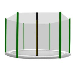 AGA Külső védőháló 430 cm átmérőjű trambulinhoz 6 rudas AGA - Fekete/sötét zöld (k11146)