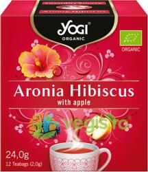 YOGI TEA Ceai Aronia, Hibiscus si Mar Ecologic/Bio 12dz