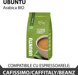 Italian Coffee Cafea Ubuntu, 12 capsule compatibile Cafissimo Caffitaly Beanz, Italian Coffee (AV03)