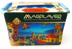 Magplayer Joc de constructie magnetic - 118 piese (MPT-118) - ookee Jucarii de constructii magnetice
