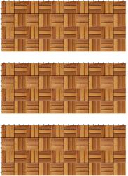 vidaXL Set dale din lemn de salcâm 30 x 30 cm, 30 buc (271793)