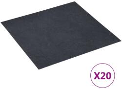 vidaXL Plăci pardoseală autoadezive 20 buc. negru marmură PVC 1, 86 m2 (330161)