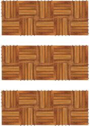 vidaXL Set dale din lemn de salcâm cu model vertical 30 x 30 cm, 30 buc (271791)